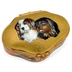 Scully & Scully King Charles Spaniels Limoges Box