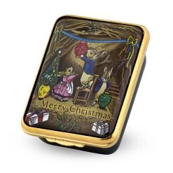 Halcyon Days Merry Christmas Bunnies Box
