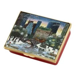 Halcyon Days 2019 New York In The Snow Enamel Box
