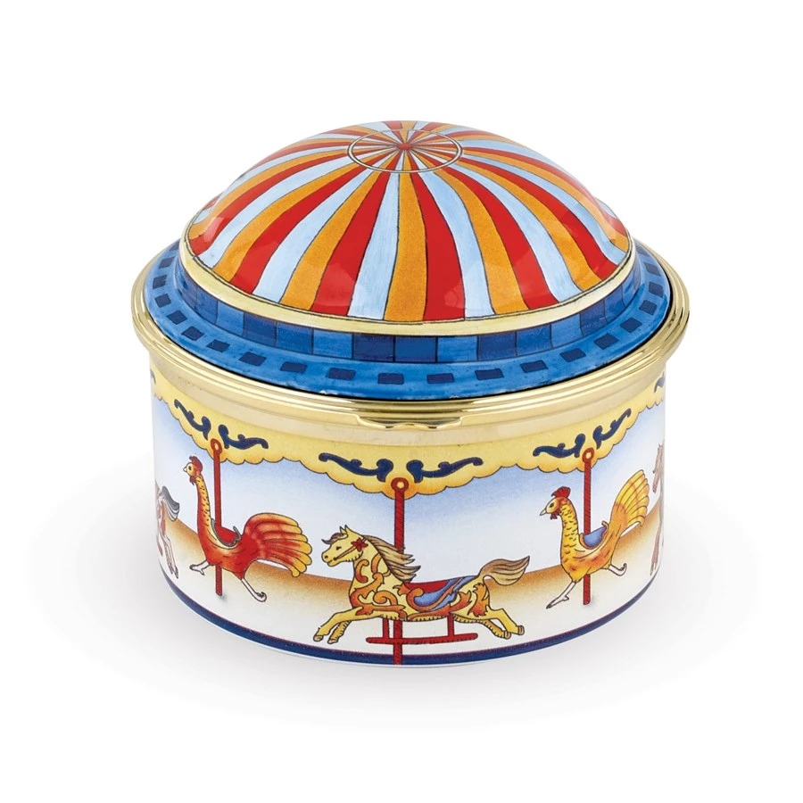 Halcyon Days Carousel Music Box 3 Halcyon Days Carousel Music Box