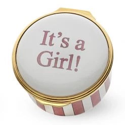 Halcyon Days "It's A Boy" / "It's A Girl" Round Enamel Box -Collectibles Sales Store unnamed file 4027