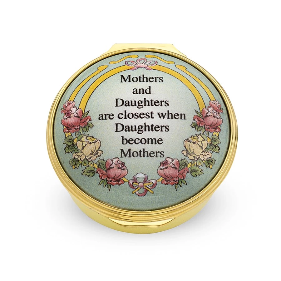 Halcyon Days Mothers & Daughters Round Enamel Box 3 Halcyon Days Mothers & Daughters Round Enamel Box
