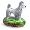 Scully & Scully Grey Poodle Limoges Box