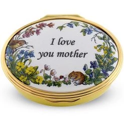 Halcyon Days I Love You Mother Enamel Box