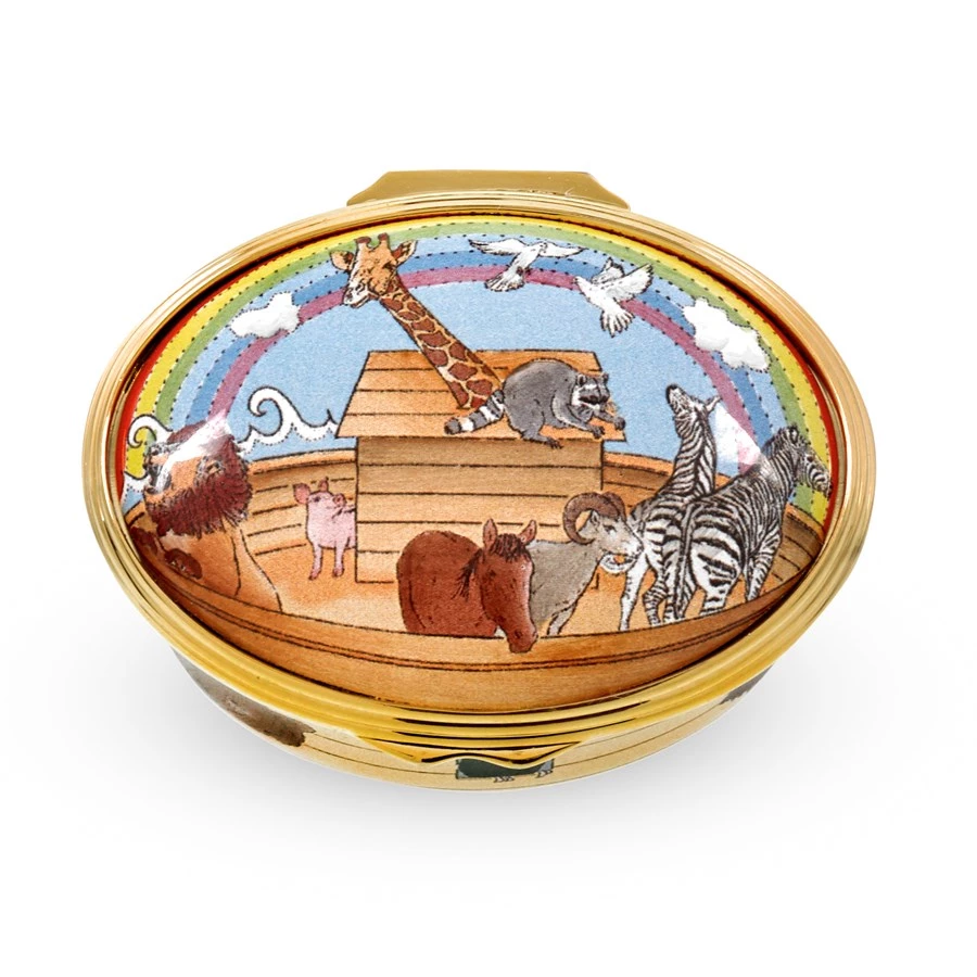 Halcyon Days Noah's Ark All Aboard Enamel Box 4 Halcyon Days Noah's Ark All Aboard Enamel Box - Image 2