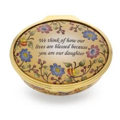 Halcyon Days Our Daughter Enamel Box