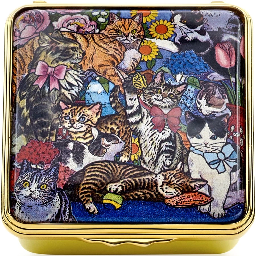 Halcyon Days In Ancient Times Cats Enamel Box 3 Halcyon Days In Ancient Times Cats Enamel Box