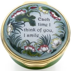 Halcyon Days Each Time I Think Of You Enamel Box