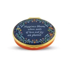 Halcyon Days Happiness Blooms Enamel Box