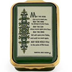 Halcyon Days Irish Prayer Enamel Box