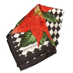Halcyon Days Parterre With Poinsettia Silk Scarf
