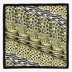 Halcyon Days Mixed Animal Print Silk Scarf