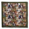 Halcyon Days Dogs Leave Pawprints Silk Scarf