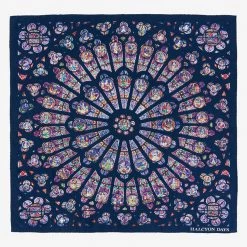 Halcyon Days The Rose Window Of Notre Dame Silk Scarf