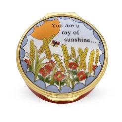 Halcyon Days You Are A Ray Of Sunshine Enamel Box