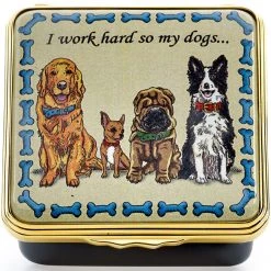 Halcyon Days I Work Hard So My Dogs Enamel Box 5 Halcyon Days I Work Hard So My Dogs Enamel Box -Collectibles Sales Store unnamed file 4140