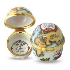 Halcyon Days "If I Had The World I'd Give It To You" Enamel Box