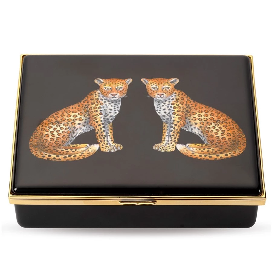 Halcyon Days Twin Leopards Prestige Box 3 Halcyon Days Twin Leopards Prestige Box