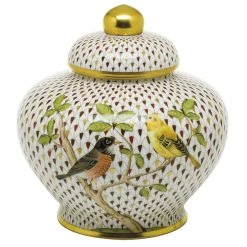 Herend Reserve Songbird Ginger Jar