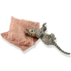 Scully & Scully Austrian Bronze Cat On Cushions