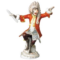 Meissen Monkey Orchestra Conductor