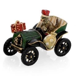 Scully & Scully Austrian Bronze Christmas Cat Oldtimer