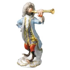 Meissen Monkey Orchestra Trumpeter