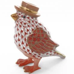 Herend Bird With Hat