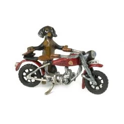 Scully & Scully Austrian Bronze Dachshund Motorcycle