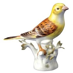 Meissen Yellowhammer Bird Looking Right