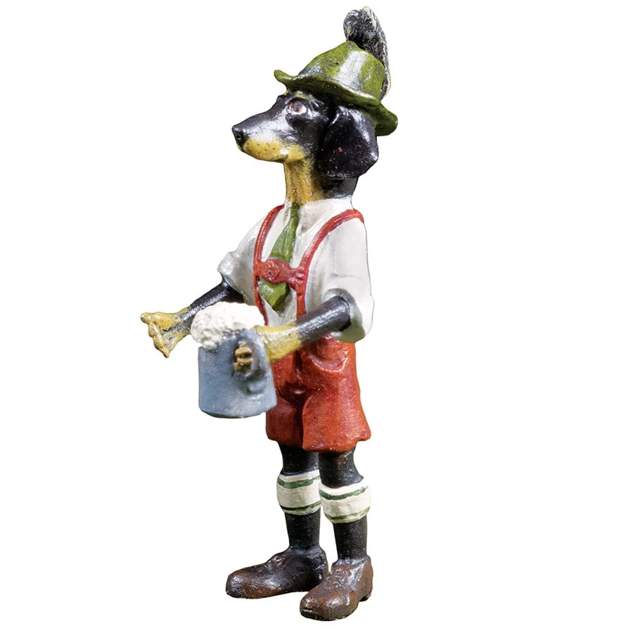 Scully & Scully Austrian Bronze Dachshund In Lederhosen Figurine 3 Scully & Scully Austrian Bronze Dachshund In Lederhosen Figurine