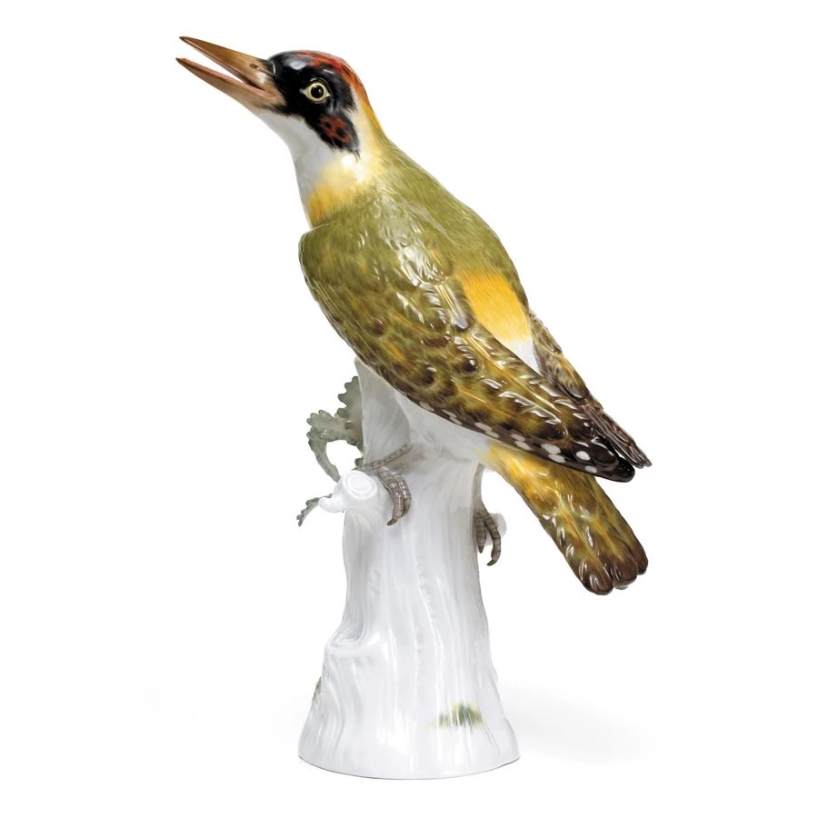 Meissen Woodpecker Facing Left 3 Meissen Woodpecker Facing Left