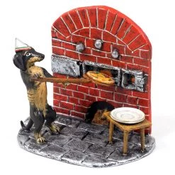 Scully & Scully Austrian Bronze Dachshund Making Pizza