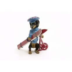 Scully & Scully Austrian Bronze Dachshund With Skis