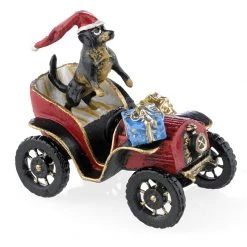 Scully & Scully Austrian Bronze Christmas Dachshund Oldtimer