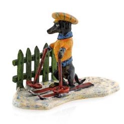 Scully & Scully Austrian Bronze Dachshund Skier