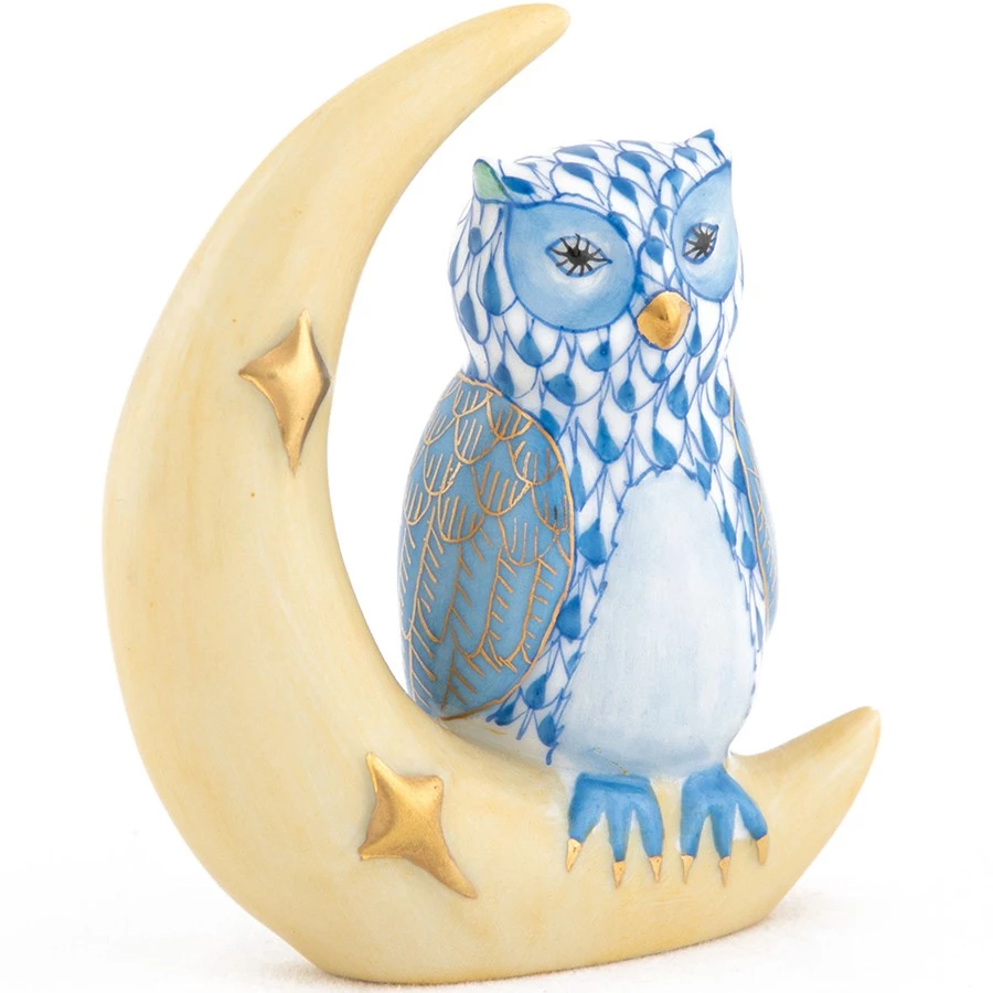 Herend Owl On Crescent Moon 4 Herend Owl On Crescent Moon - Image 2