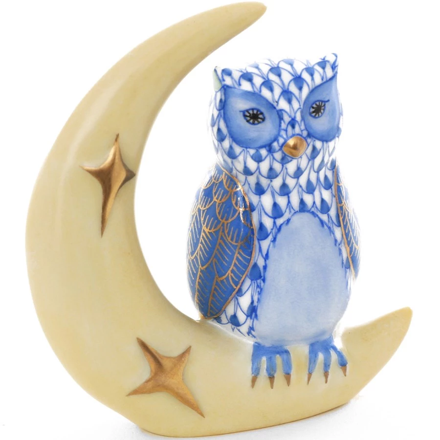 Herend Owl On Crescent Moon 5 Herend Owl On Crescent Moon - Image 3