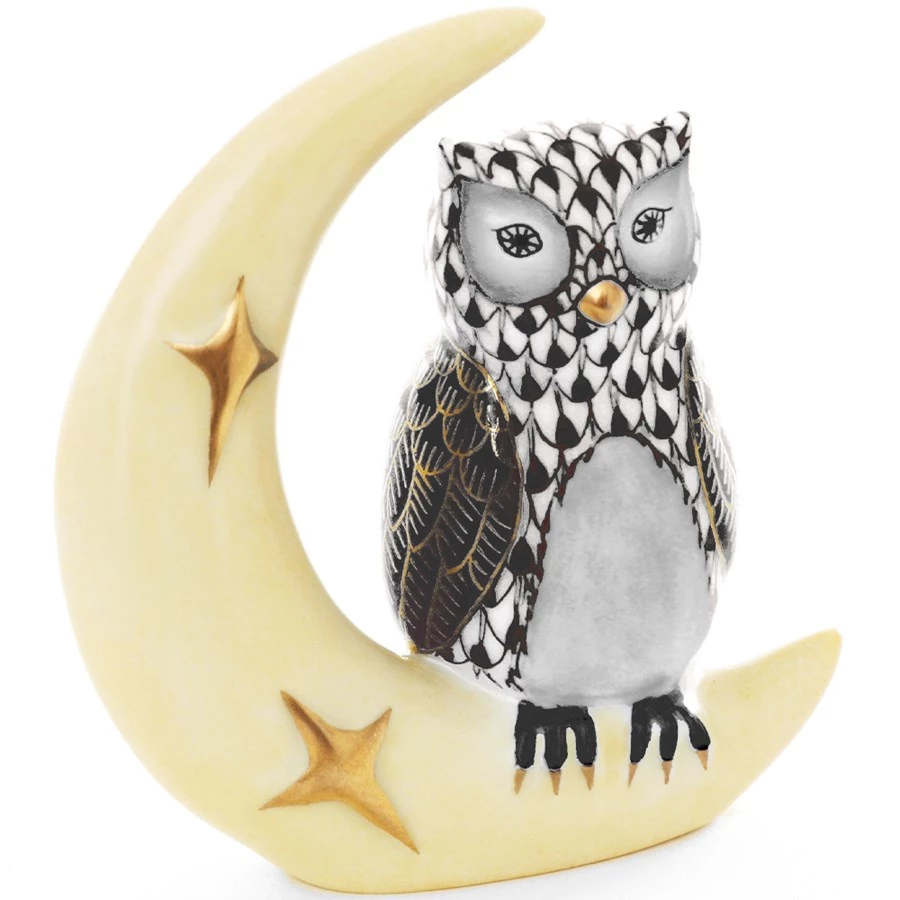 Herend Owl On Crescent Moon 8 Herend Owl On Crescent Moon - Image 6