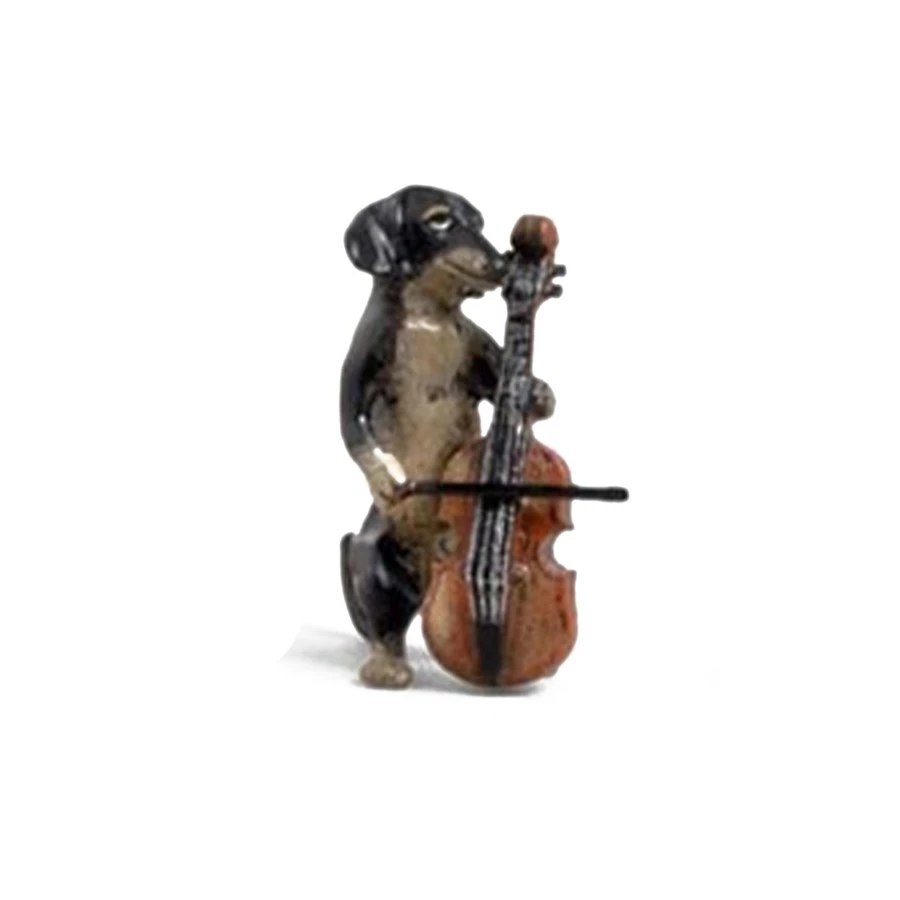 Scully & Scully Austrian Bronze Dachshund Musicians 5 Scully & Scully Austrian Bronze Dachshund Musicians - Image 3