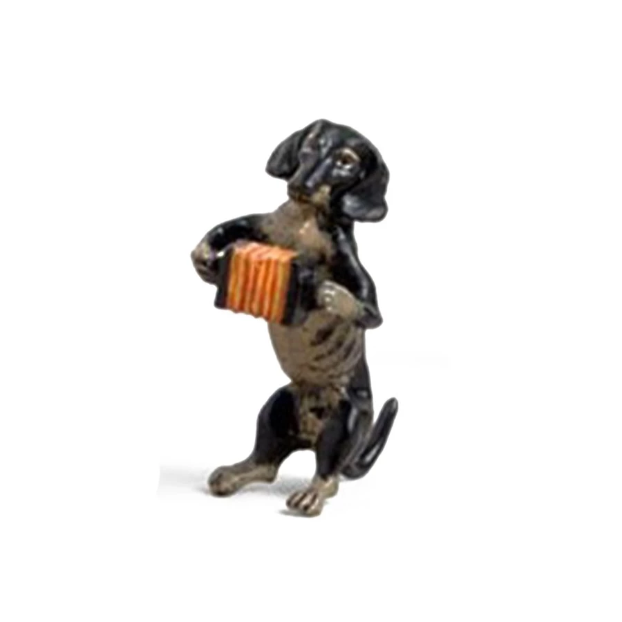 Scully & Scully Austrian Bronze Dachshund Musicians 7 Scully & Scully Austrian Bronze Dachshund Musicians - Image 5