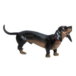 Scully & Scully Austrian Bronze Large Dachshund Black Figurine