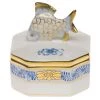 Herend Chinese Bouquet Fish Box, Blue 2 Herend Chinese Bouquet Fish Box, Blue -Collectibles Sales Store unnamed file 771