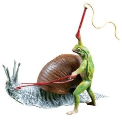 Scully & Scully Austrian Bronze Frog At A Snail's Pace Figurine