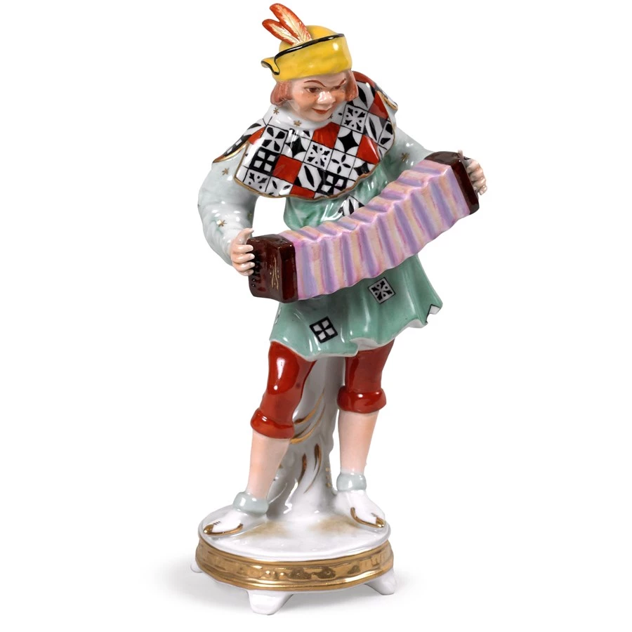 Scully & Scully Porcelain Musician With Concertina 3 Scully & Scully Porcelain Musician With Concertina