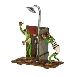 Scully & Scully Austrian Bronze Shower Frogs