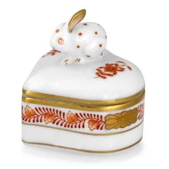 Herend Heart Bunny Boxes