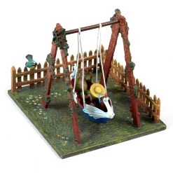 Scully & Scully Austrian Bronze Frog & Pug In Swing