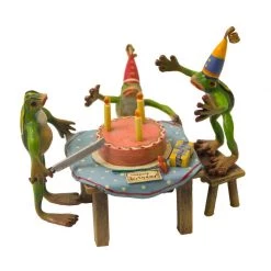 Scully & Scully Austrian Bronze Birthday Party 3 Frogs