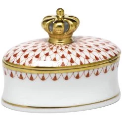 Herend Box With Crown